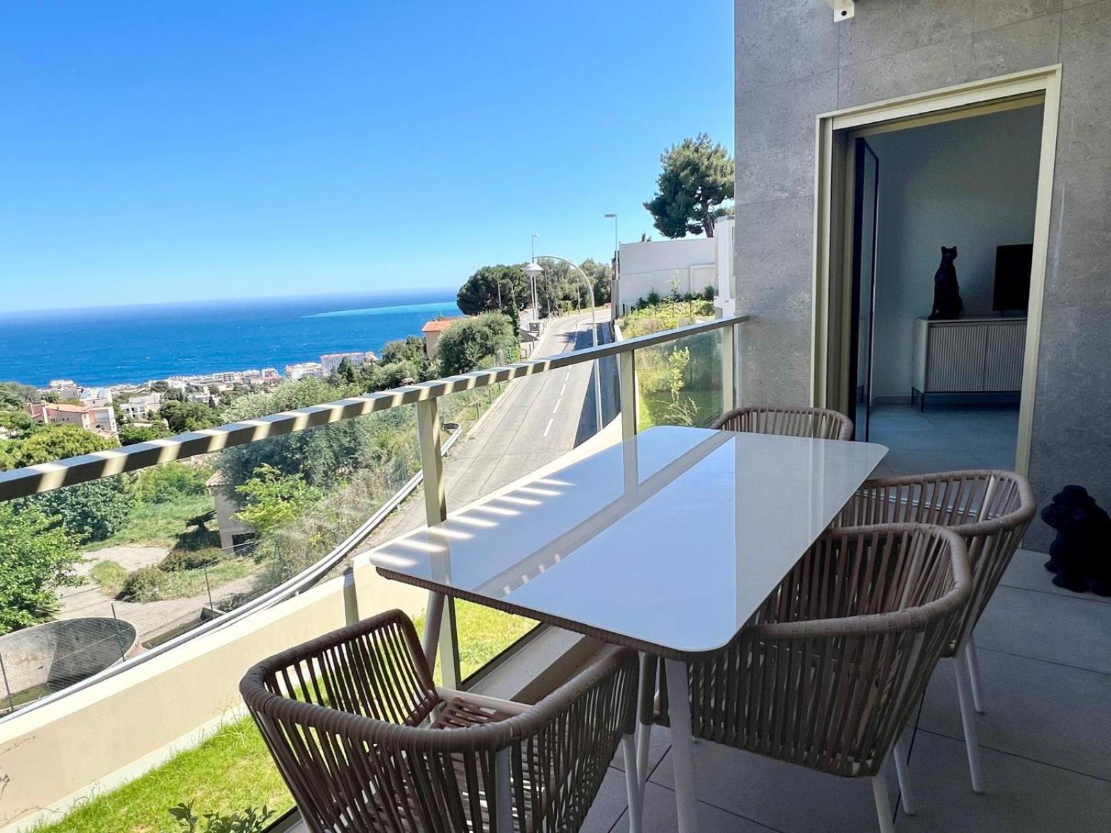 Panoramic Sea View Appartment Blue Pearl Nizza Kültér fotó